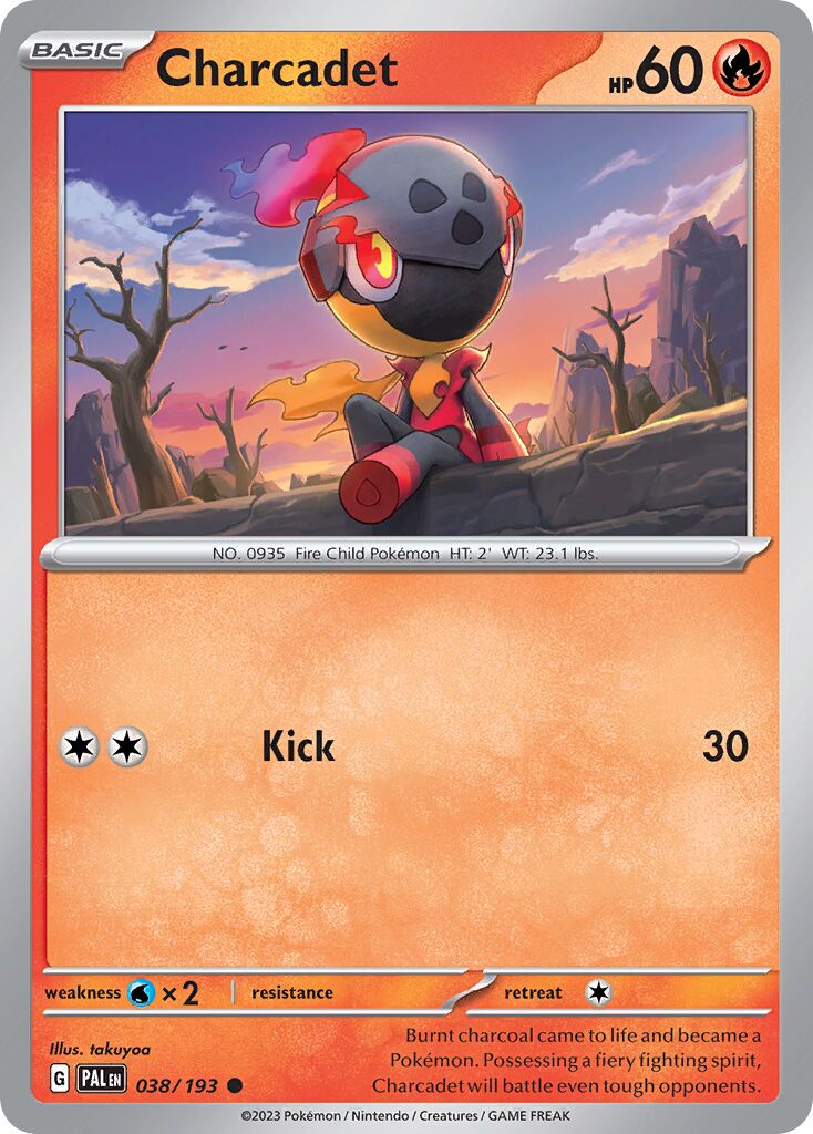 Charcadet 038/193 — Paldea Evolved (English Pokémon TCG card)