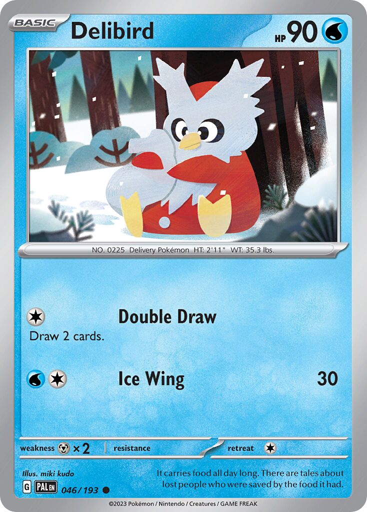 Delibird 046/193 — Paldea Evolved (English Pokémon TCG card)