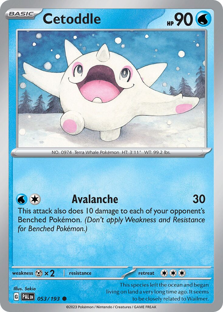 Cetoddle 053/193 — Paldea Evolved (English Pokémon TCG card)