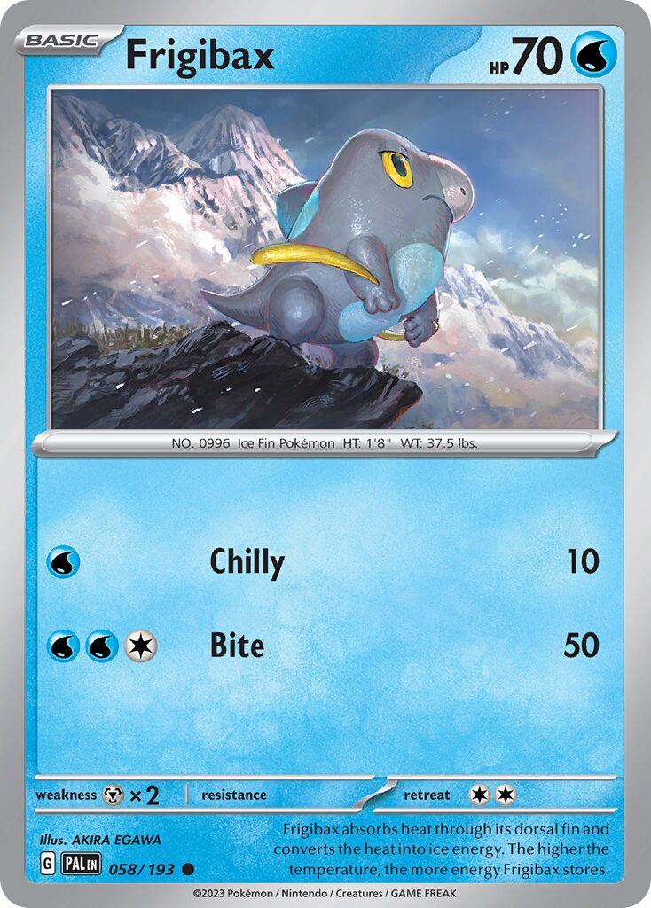 Frigibax 058/193 — Paldea Evolved (English Pokémon TCG card)