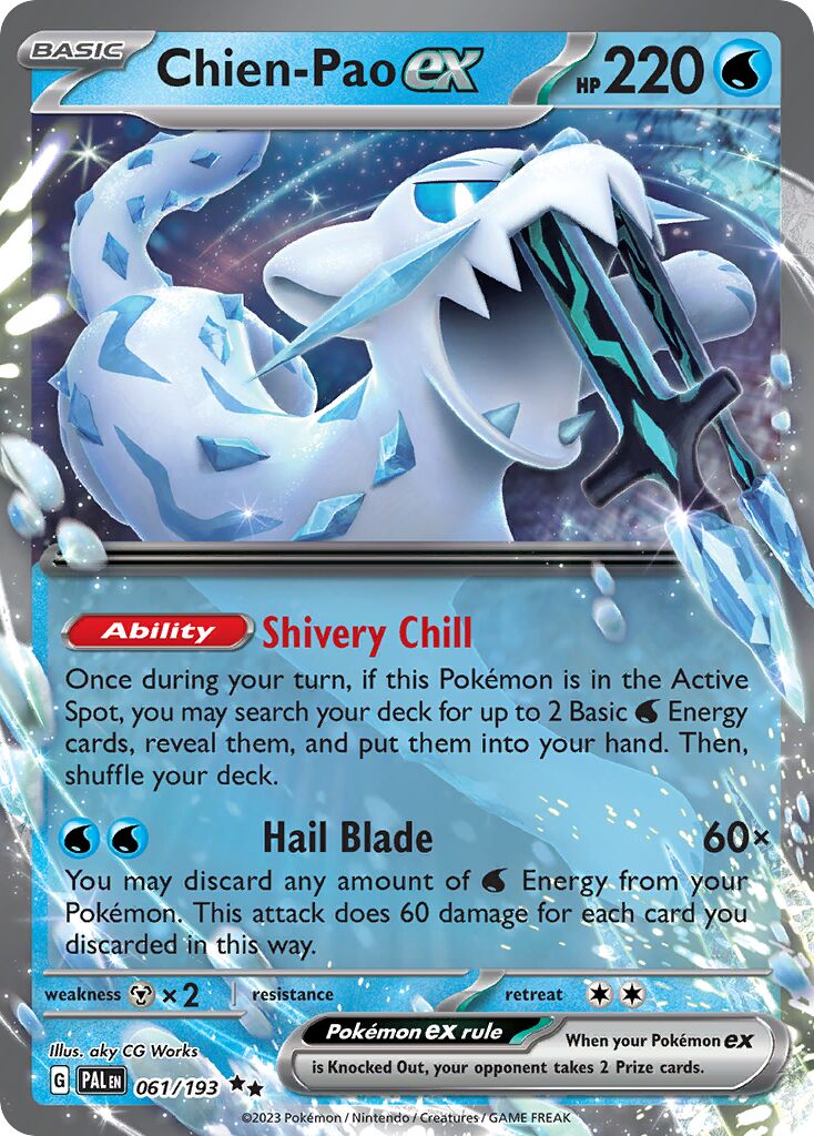 Chien-Pao ex 061/193 — Paldea Evolved (English Pokémon TCG card)