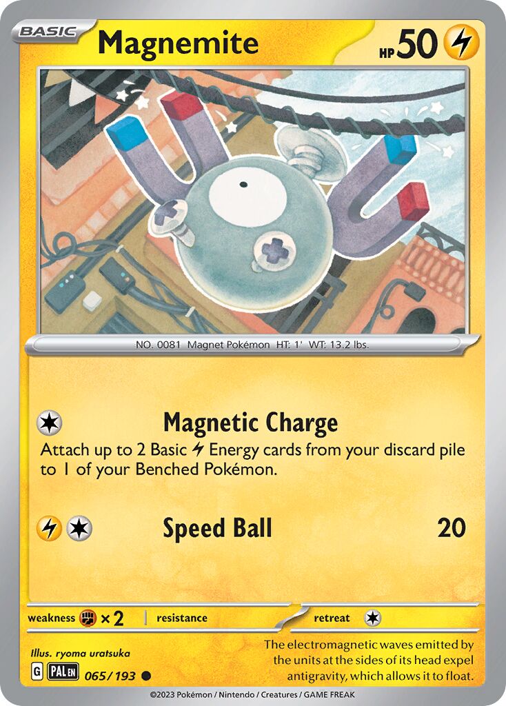 Magnemite 065/193 — Paldea Evolved (English Pokémon TCG card)