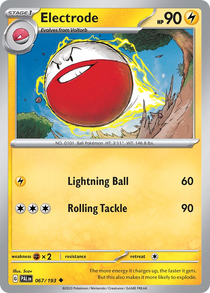 Electrode 067/193 — Paldea Evolved (English Pokémon TCG card)