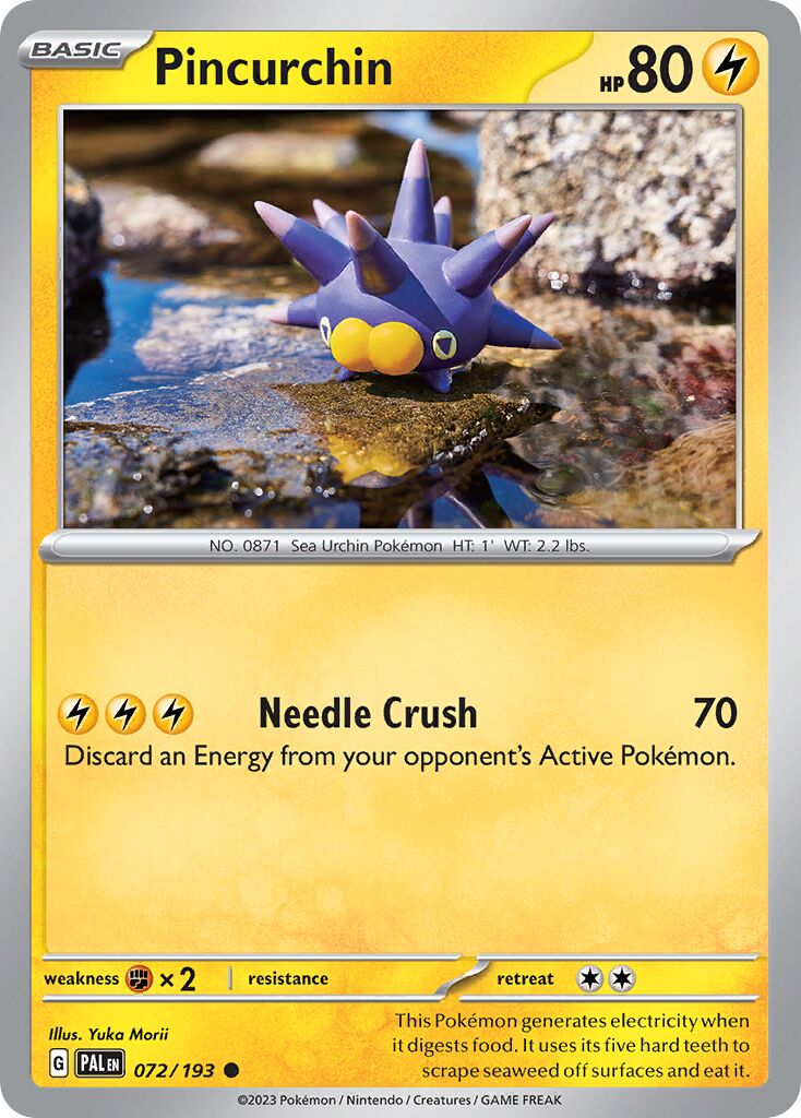 Pincurchin 072/193 — Paldea Evolved (English Pokémon TCG card)