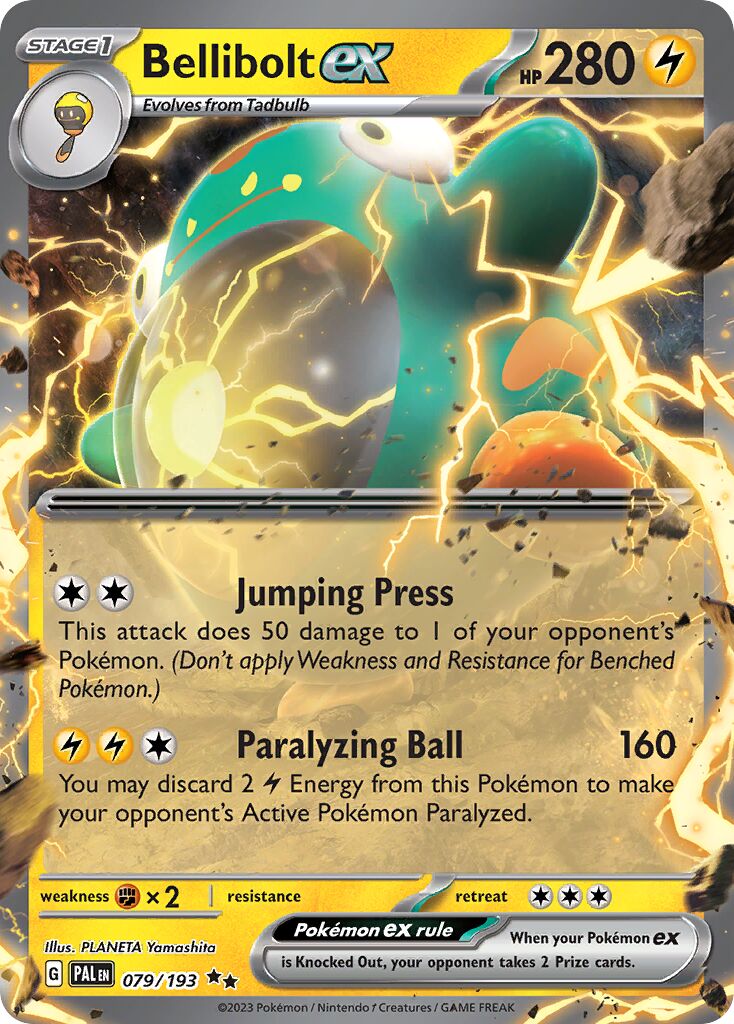 Bellibolt ex 079/193 — Paldea Evolved (English Pokémon TCG card)