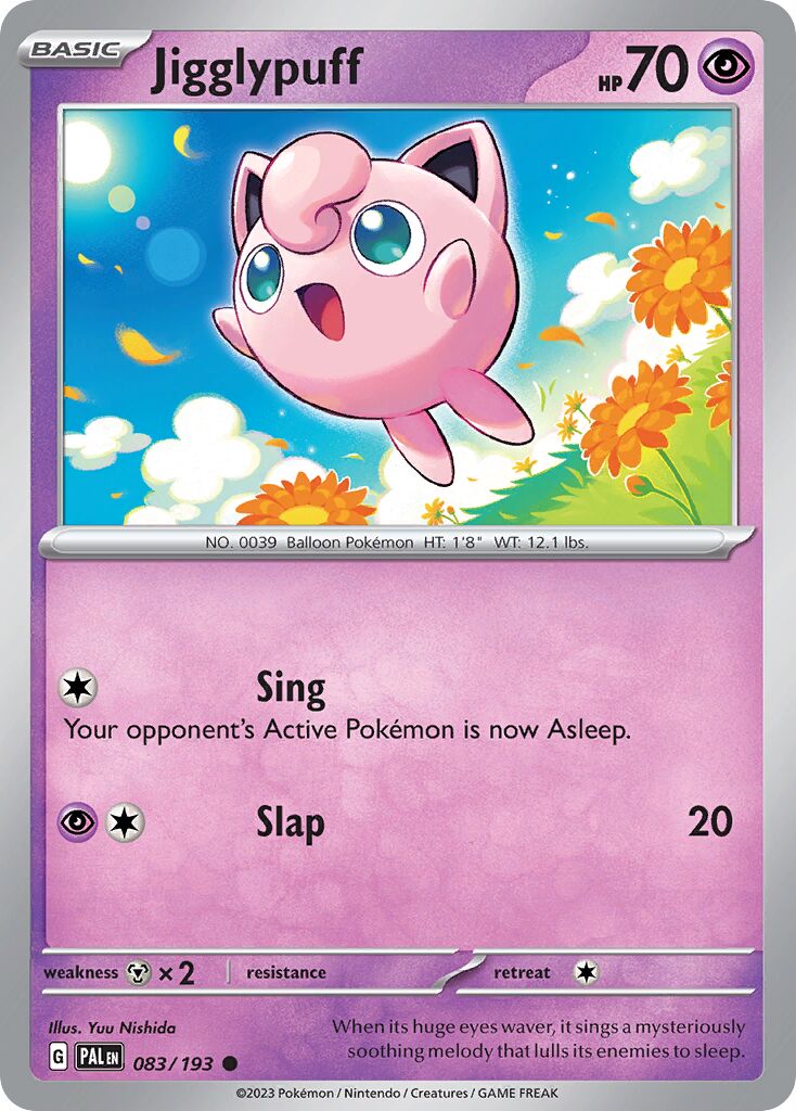 Jigglypuff 083/193 — Paldea Evolved (English Pokémon TCG card)