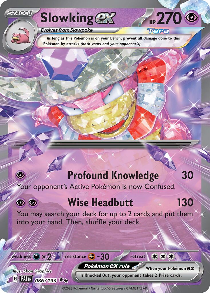 Slowking ex 086/193 — Paldea Evolved (English Pokémon TCG card)