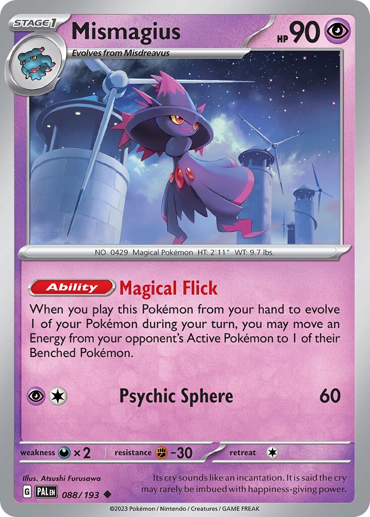Mismagius 088/193 — Paldea Evolved (English Pokémon TCG card)