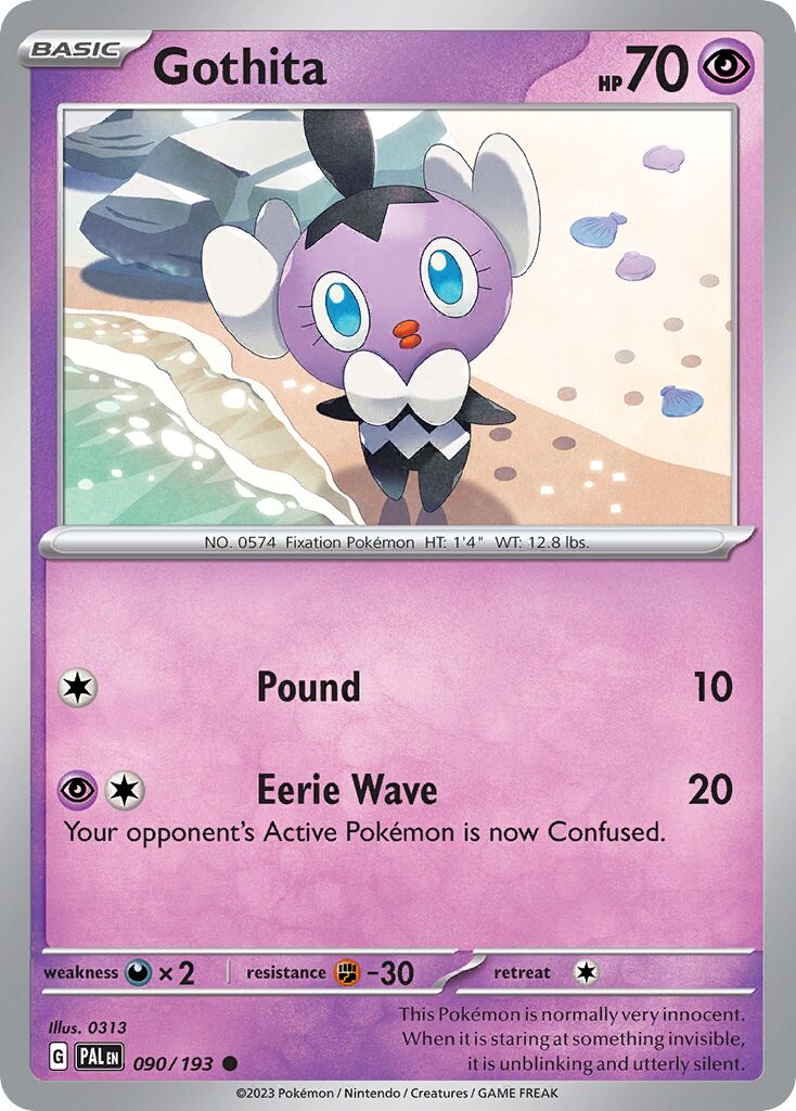 Gothita 090/193 — Paldea Evolved (English Pokémon TCG card)