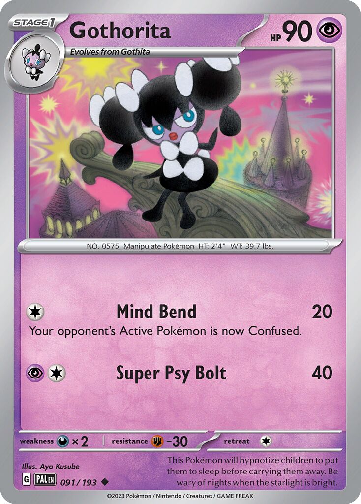 Gothorita 091/193 — Paldea Evolved (English Pokémon TCG card)