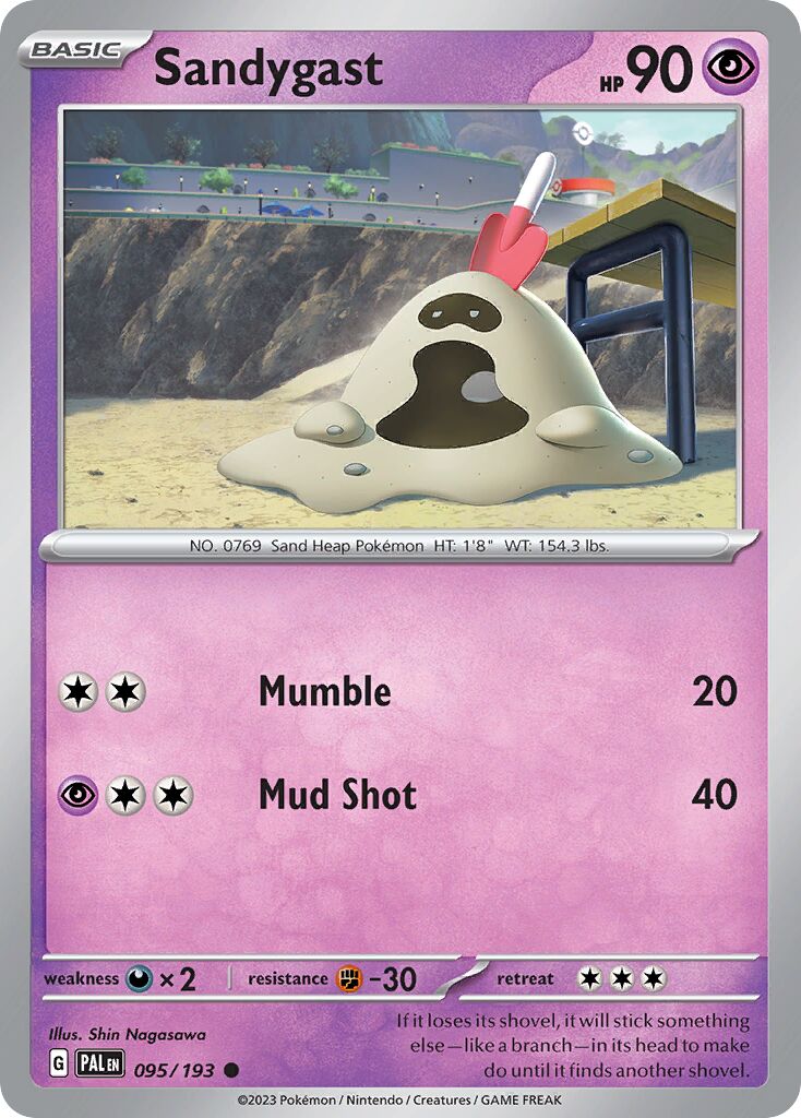 Sandygast 095/193 — Paldea Evolved (English Pokémon TCG card)