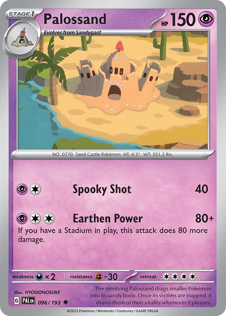 Palossand 096/193 — Paldea Evolved (English Pokémon TCG card)