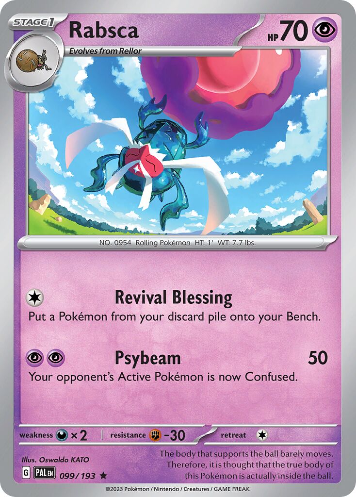 Rabsca 099/193 — Paldea Evolved (English Pokémon TCG card)