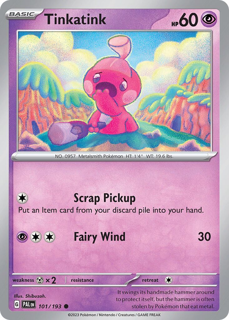 Tinkatink 101/193 — Paldea Evolved (English Pokémon TCG card)