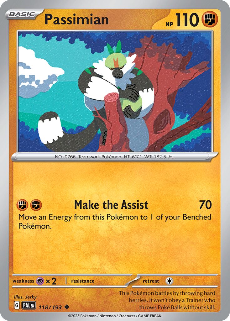 Passimian 118/193 — Paldea Evolved (English Pokémon TCG card)