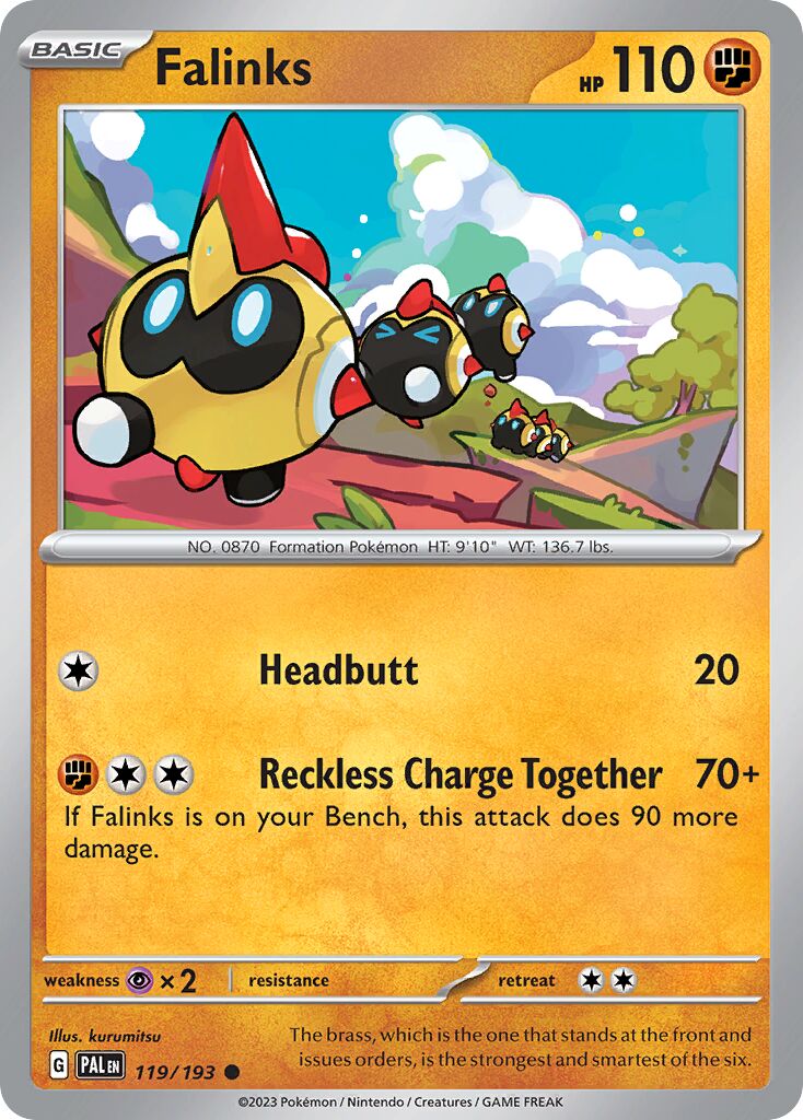 Falinks 119/193 — Paldea Evolved (English Pokémon TCG card)
