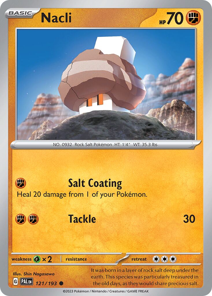 Nacli 121/193 — Paldea Evolved (English Pokémon TCG card)