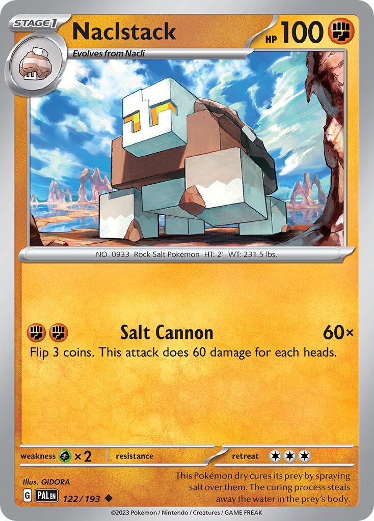 Naclstack 122/193 — Paldea Evolved (English Pokémon TCG card)