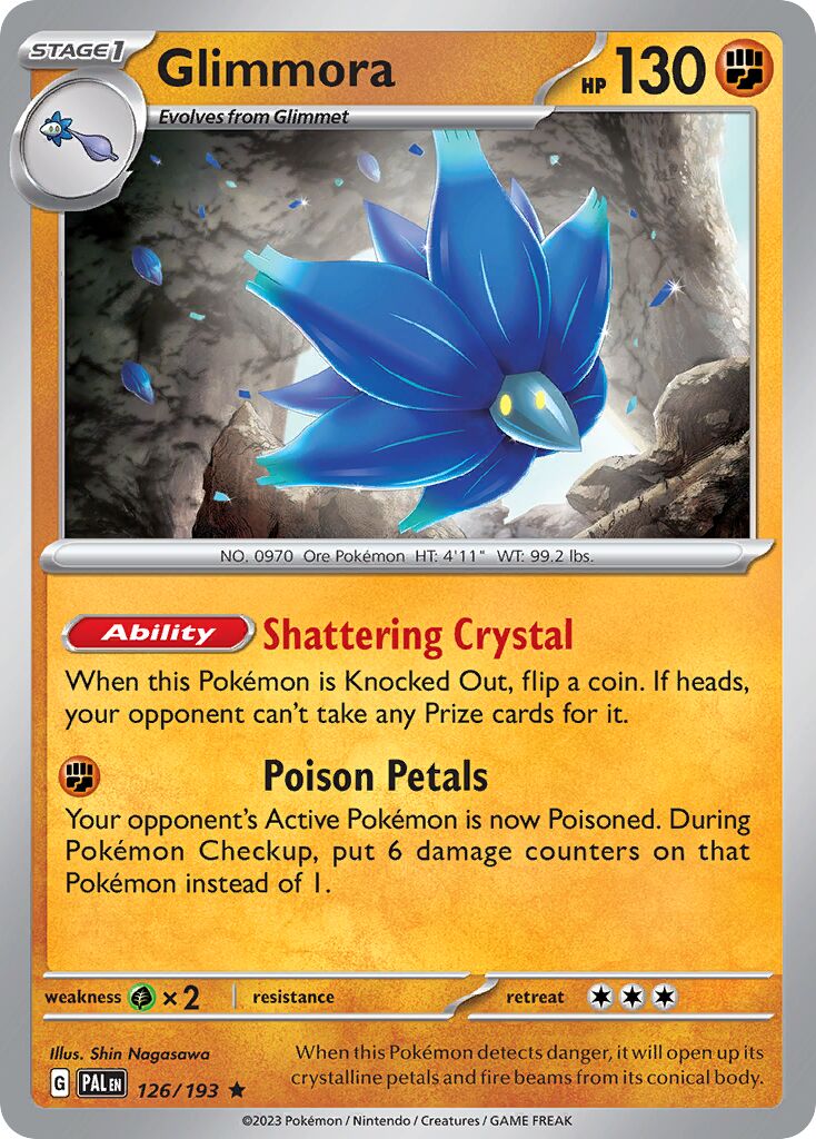 Glimmora 126/193 — Paldea Evolved (English Pokémon TCG card)
