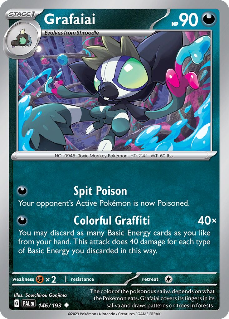 Grafaiai 146/193 — Paldea Evolved (English Pokémon TCG card)