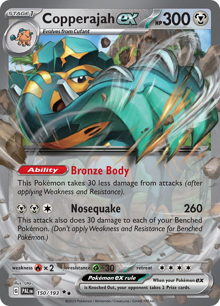 Copperajah ex 150/193 — Paldea Evolved (English Pokémon TCG card)