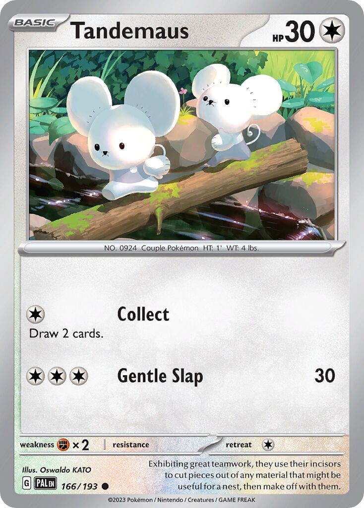 Tandemaus 166/193 — Paldea Evolved (English Pokémon TCG card)