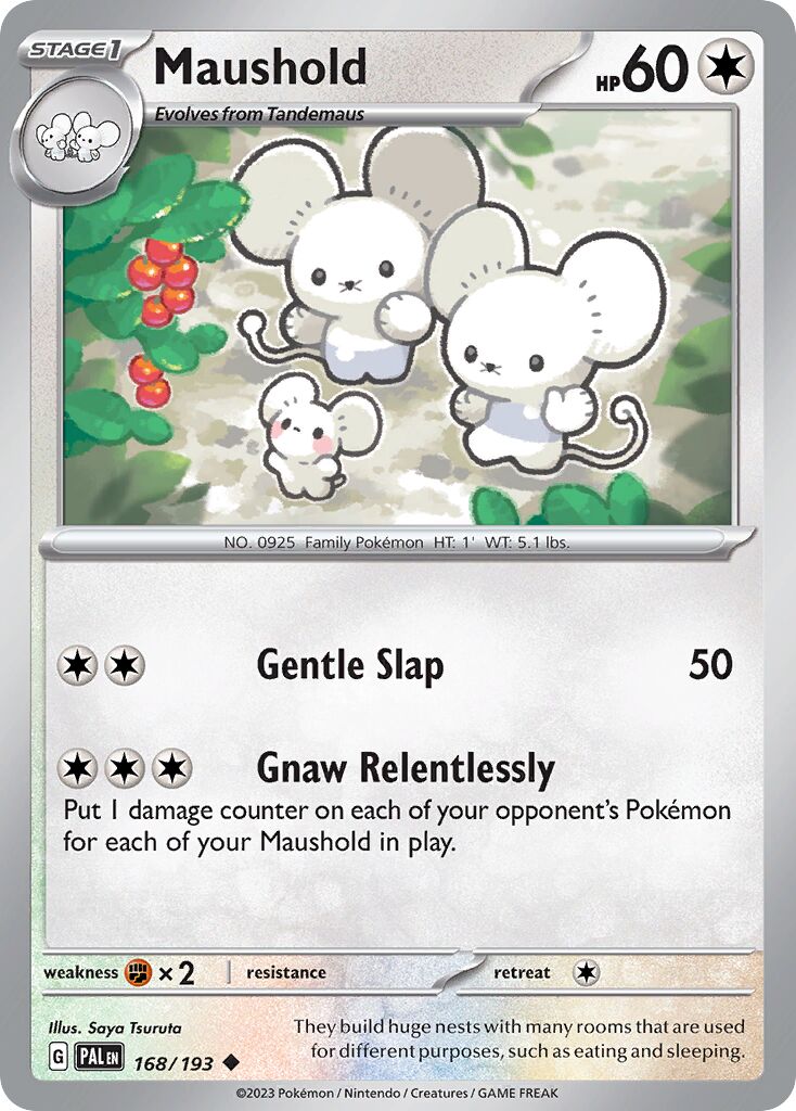 Maushold 168/193 — Paldea Evolved (English Pokémon TCG card)