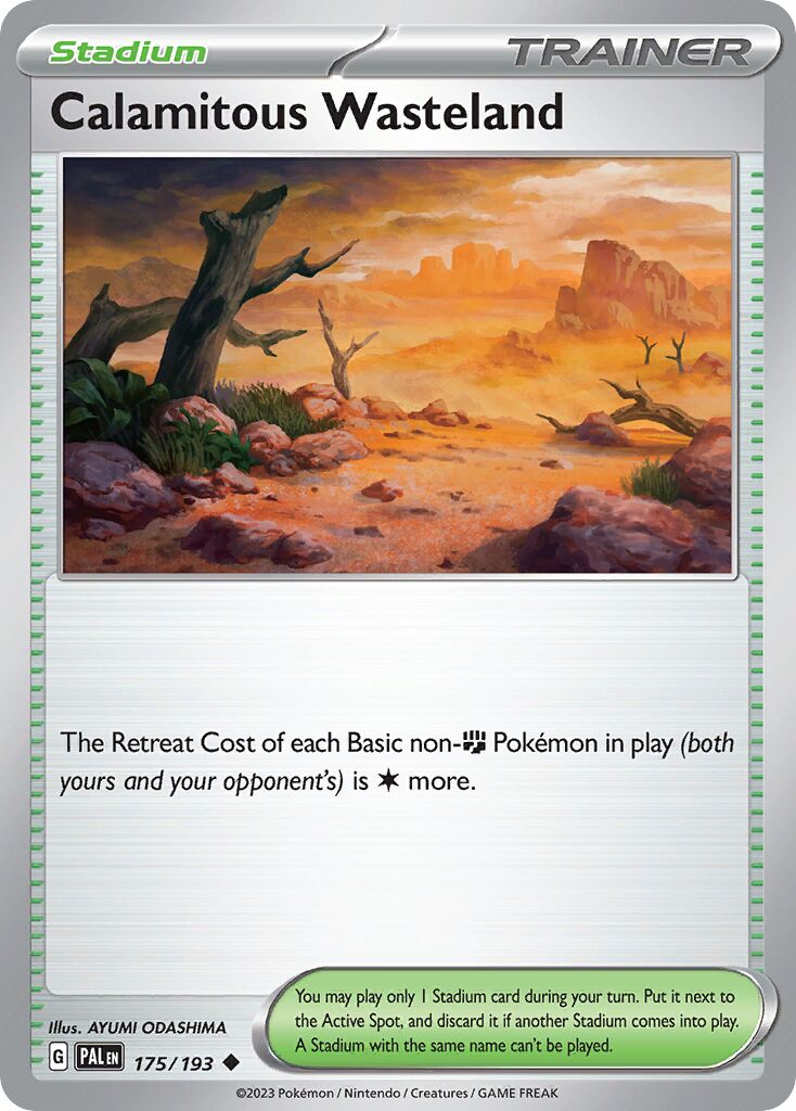 Calamitous Wasteland 175/193 — Paldea Evolved (English Pokémon TCG card)