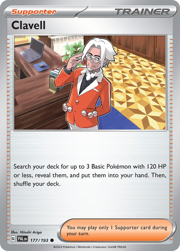 Clavell 177/193 — Paldea Evolved (English Pokémon TCG card)