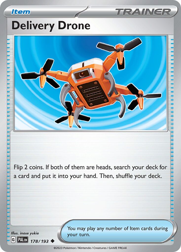 Delivery Drone 178/193 — Paldea Evolved (English Pokémon TCG card)
