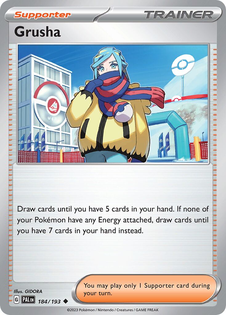Grusha 184/193 — Paldea Evolved (English Pokémon TCG card)
