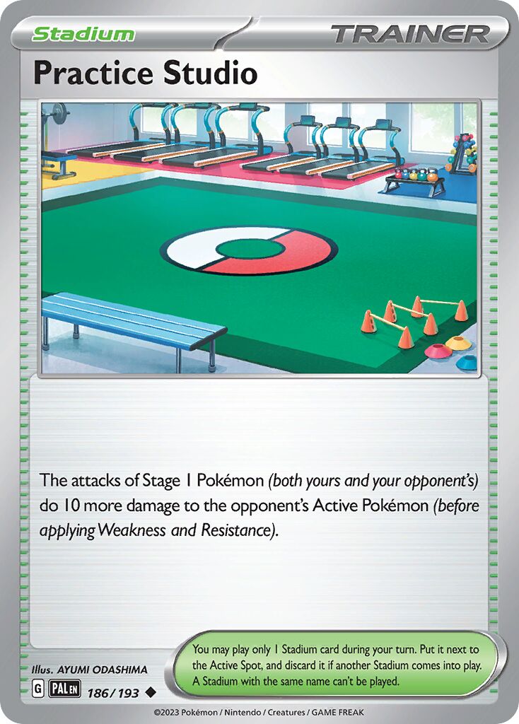 Practice Studio 186/193 — Paldea Evolved (English Pokémon TCG card)