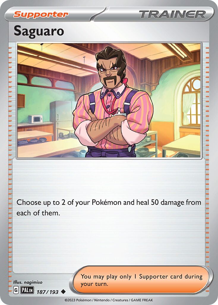 Saguaro 187/193 — Paldea Evolved (English Pokémon TCG card)