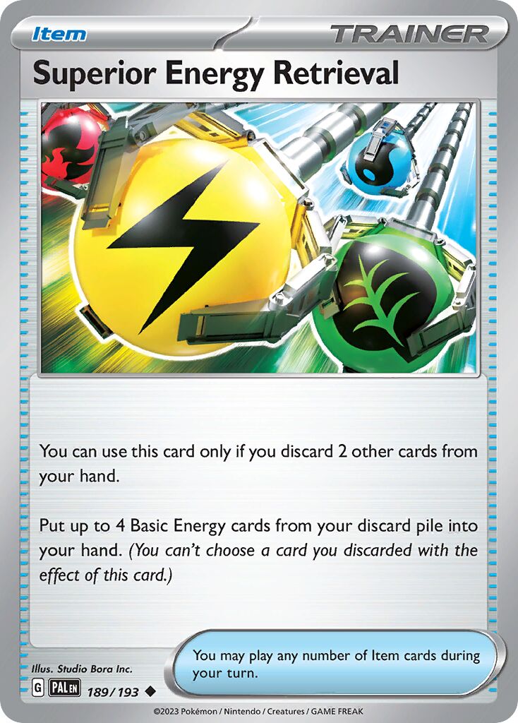 Superior Energy Retrieval 189/193 — Paldea Evolved (English Pokémon TCG card)