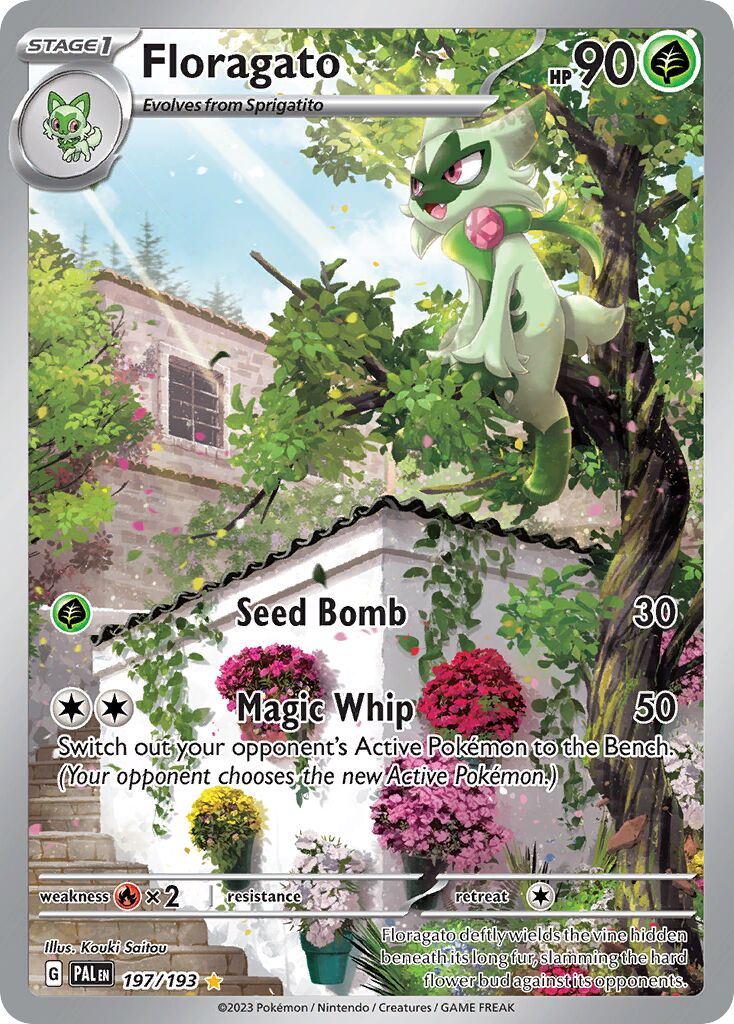 Floragato 197/193 — Paldea Evolved (English Pokémon TCG card)