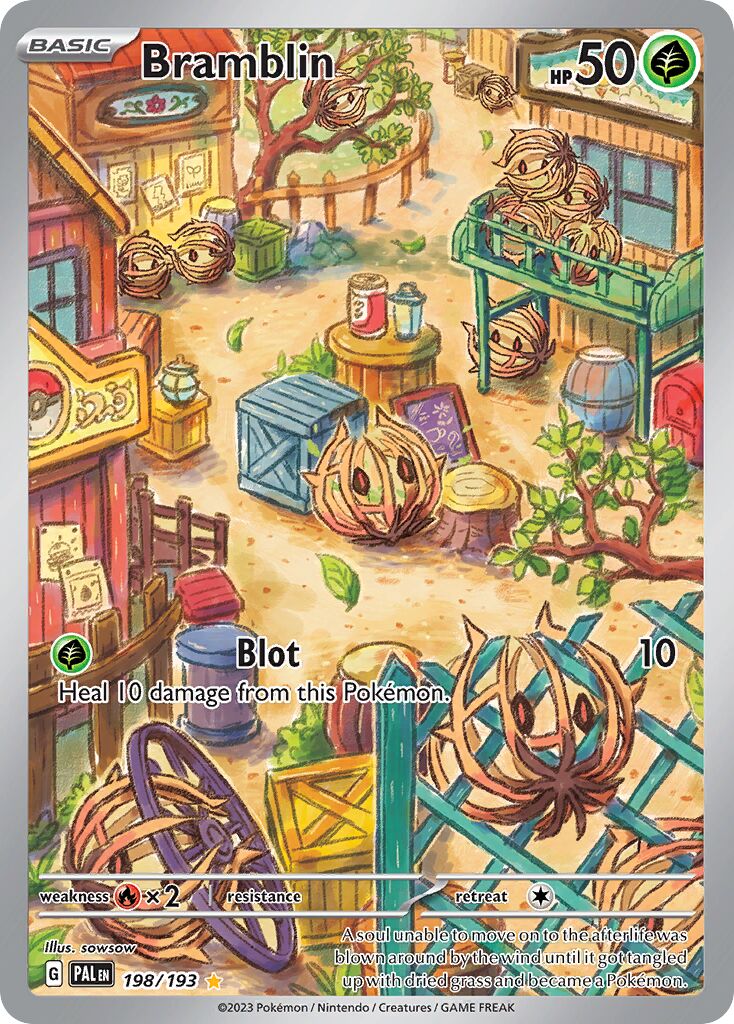 Bramblin 198/193 — Paldea Evolved (English Pokémon TCG card)