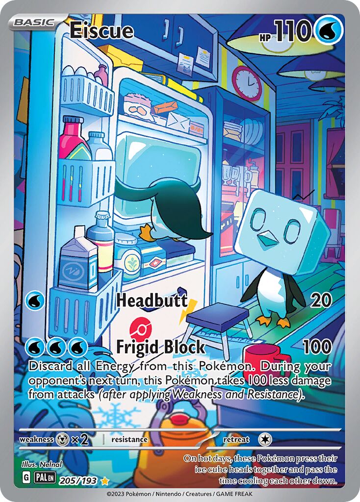 Eiscue 205/193 — Paldea Evolved (English Pokémon TCG card)