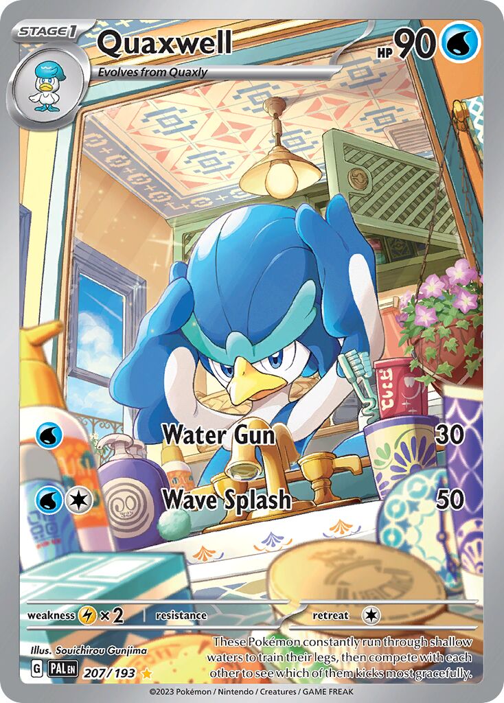 Quaxwell 207/193 — Paldea Evolved (English Pokémon TCG card)