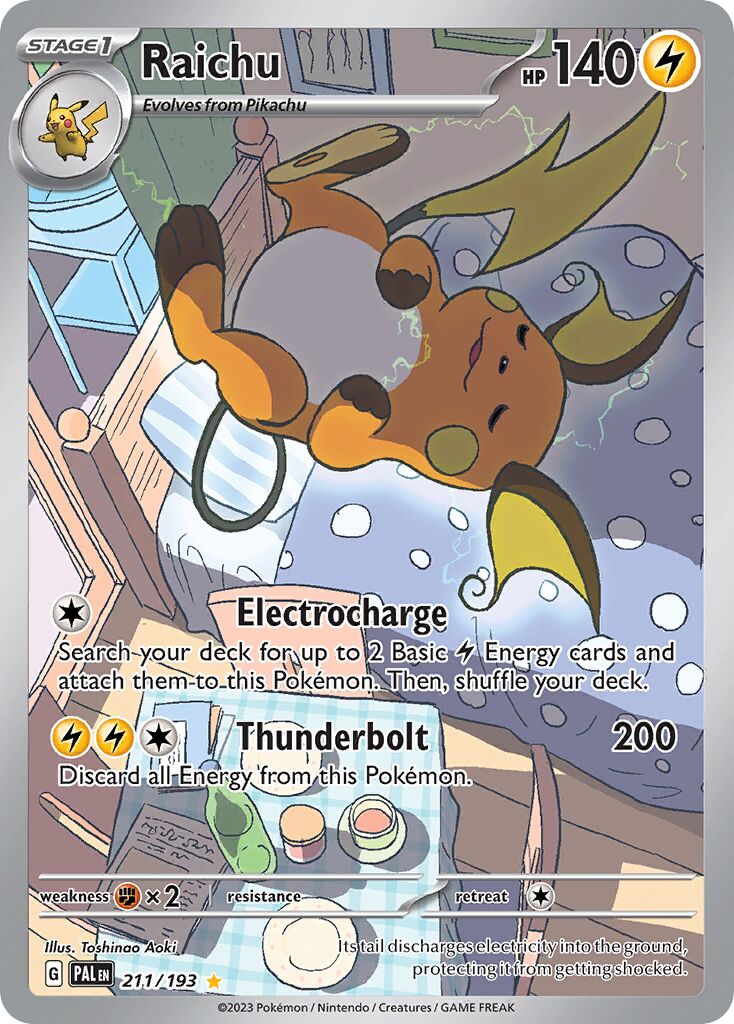 Raichu 211/193 — Paldea Evolved (English Pokémon TCG card)