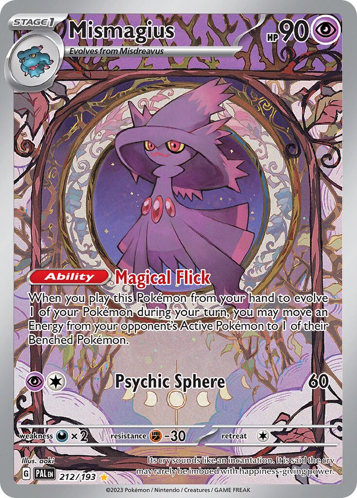 Mismagius 212/193 — Paldea Evolved (English Pokémon TCG card)