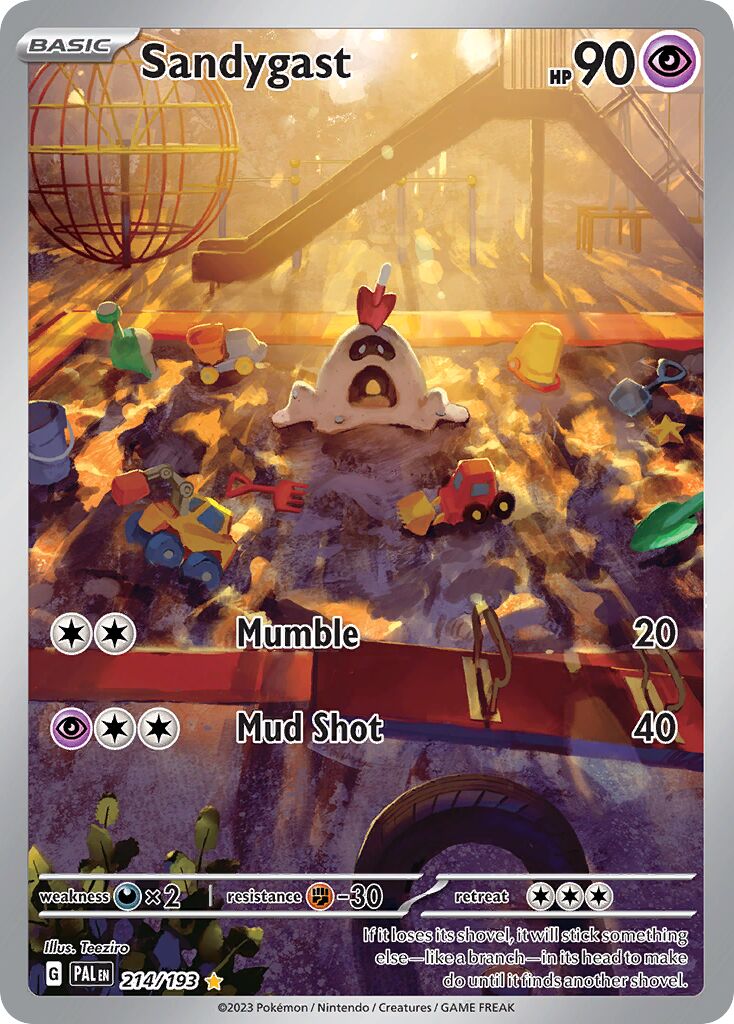 Sandygast 214/193 — Paldea Evolved (English Pokémon TCG card)