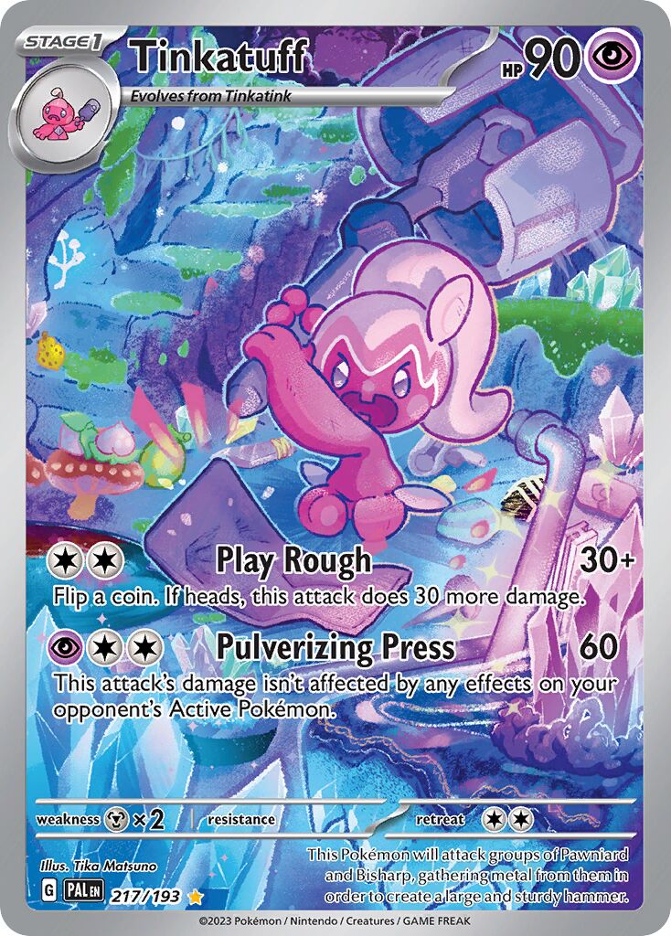 Tinkatuff 217/193 — Paldea Evolved (English Pokémon TCG card)