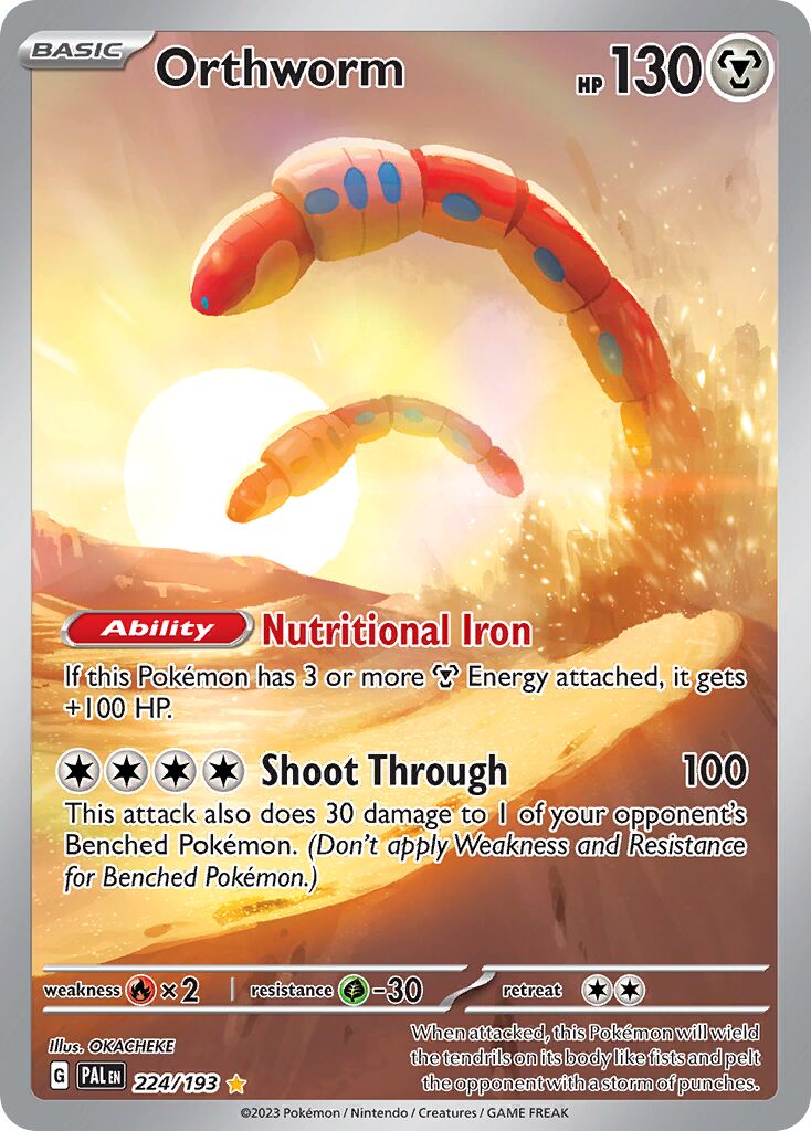Orthworm 224/193 — Paldea Evolved (English Pokémon TCG card)