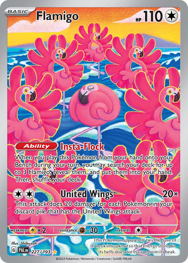 Flamigo 227/193 — Paldea Evolved (English Pokémon TCG card)