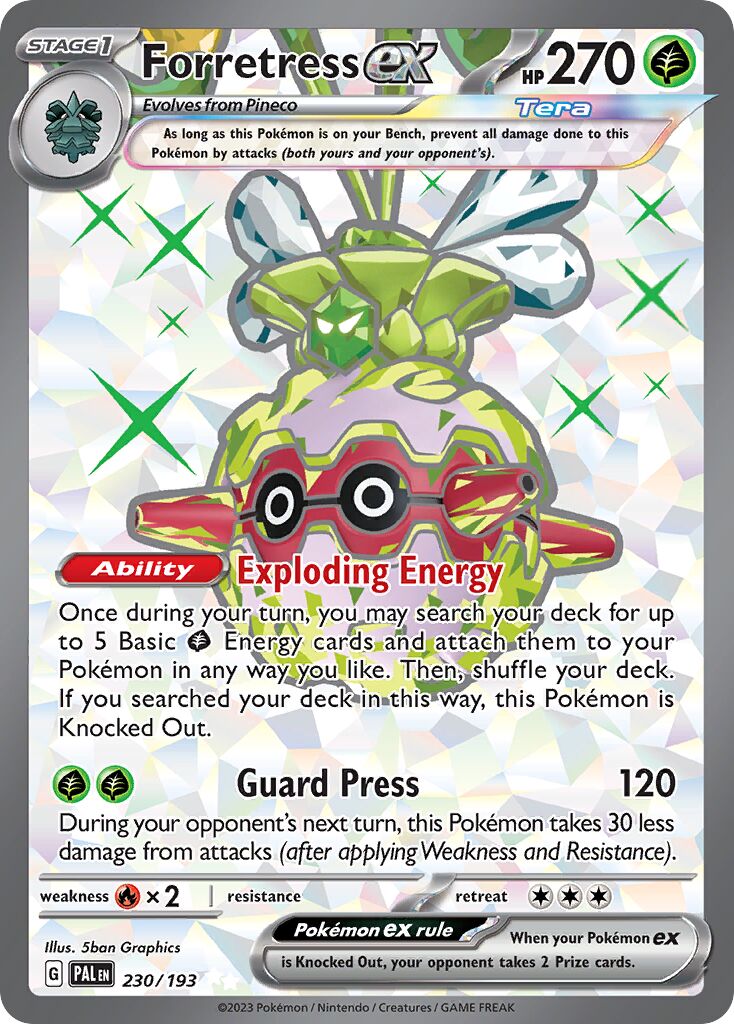 Forretress ex 230/193 — Paldea Evolved (English Pokémon TCG card)