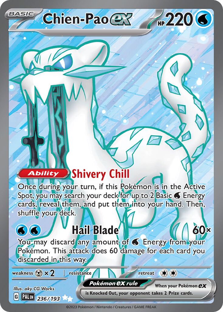 Chien-Pao ex 236/193 — Paldea Evolved (English Pokémon TCG card)