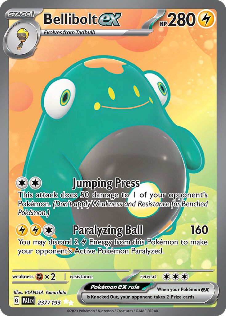 Bellibolt ex 237/193 — Paldea Evolved (English Pokémon TCG card)