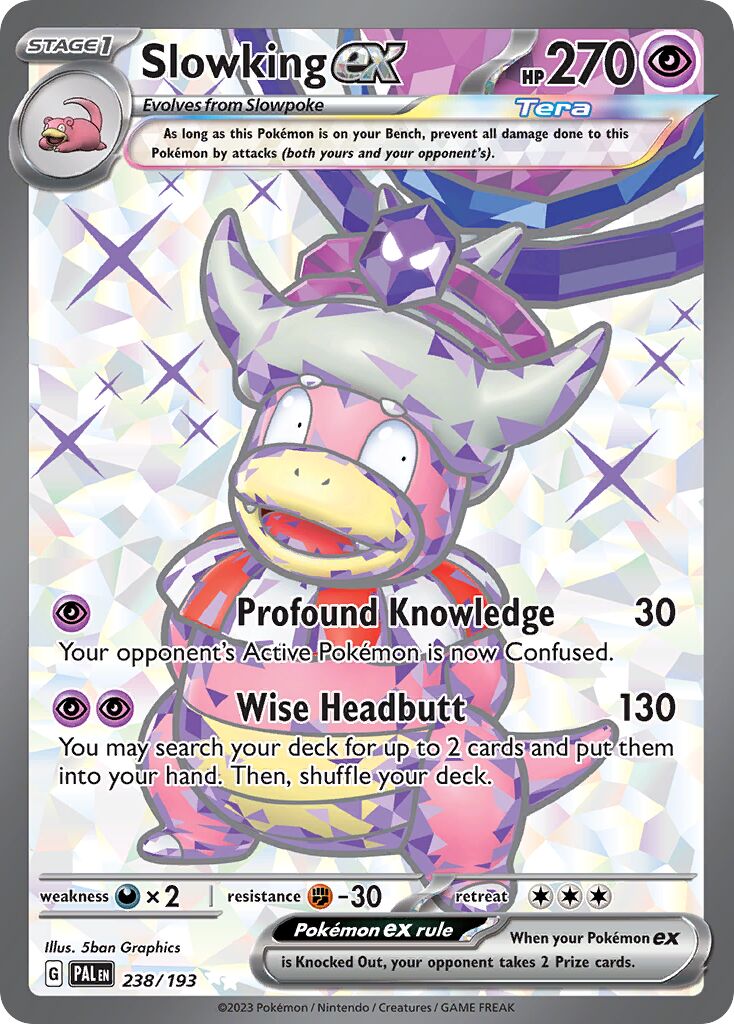Slowking ex 238/193 — Paldea Evolved (English Pokémon TCG card)