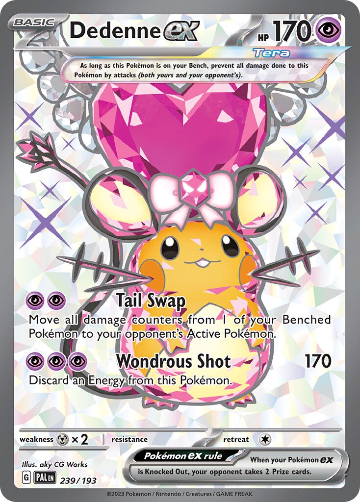 Dedenne ex 239/193 — Paldea Evolved (English Pokémon TCG card)
