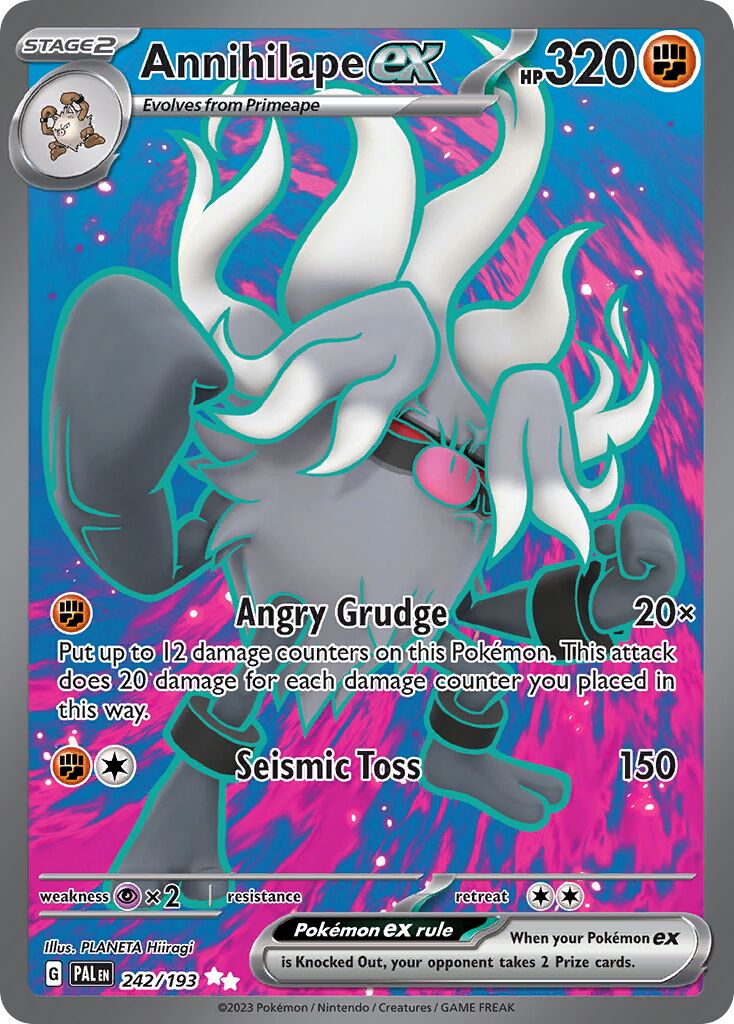 Annihilape ex 242/193 — Paldea Evolved (English Pokémon TCG card)
